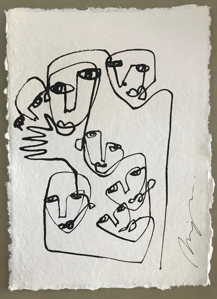 Audience I One line I Unframed