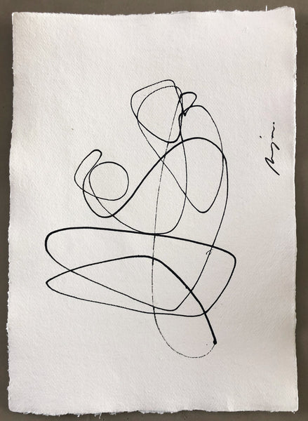 Motherhood I One line I unframed