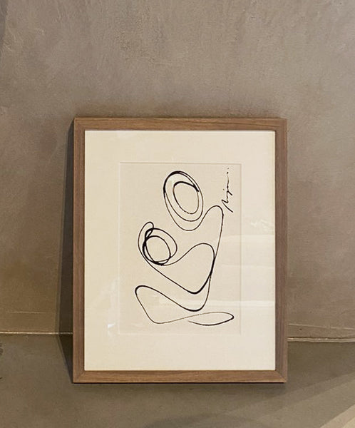 Motherhood I One line I framed